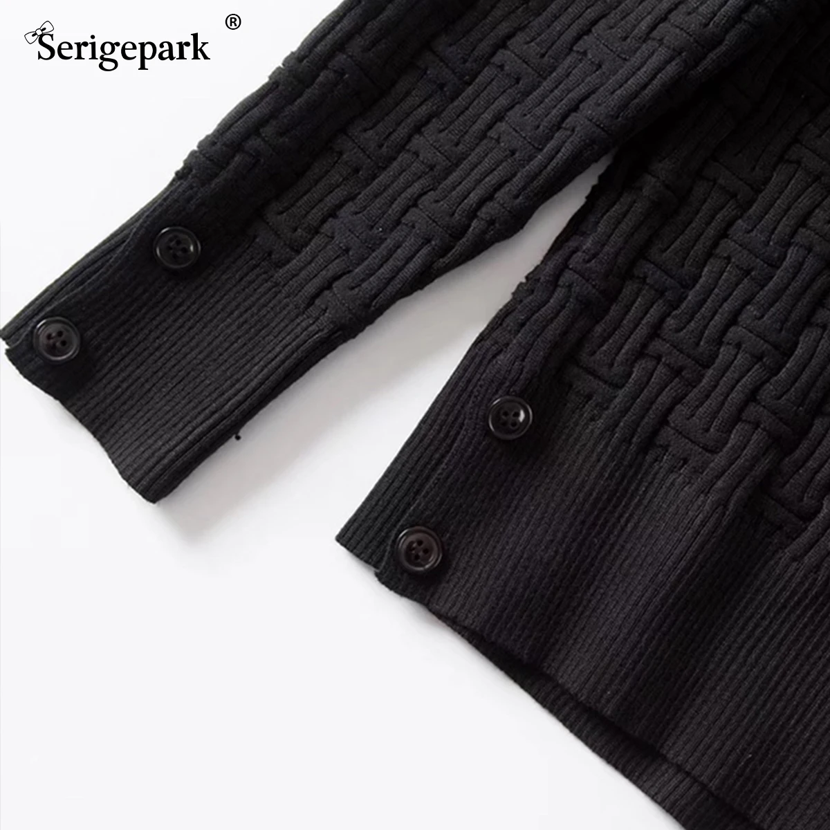 

Mens New TB Pullover solide Man high quality cotton material sweater Autumn-Winter Classical pattern Knitted Thom park eden