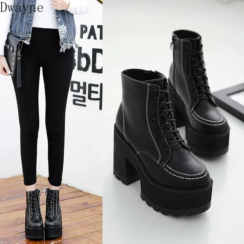 Уличные шикарные японские локомотивные рыцарские мартинсы в стиле Харадзюку