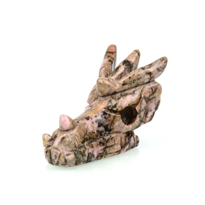 Оптовая продажа 2 дюйма натуральный драгоценный камень ручной работы родонит