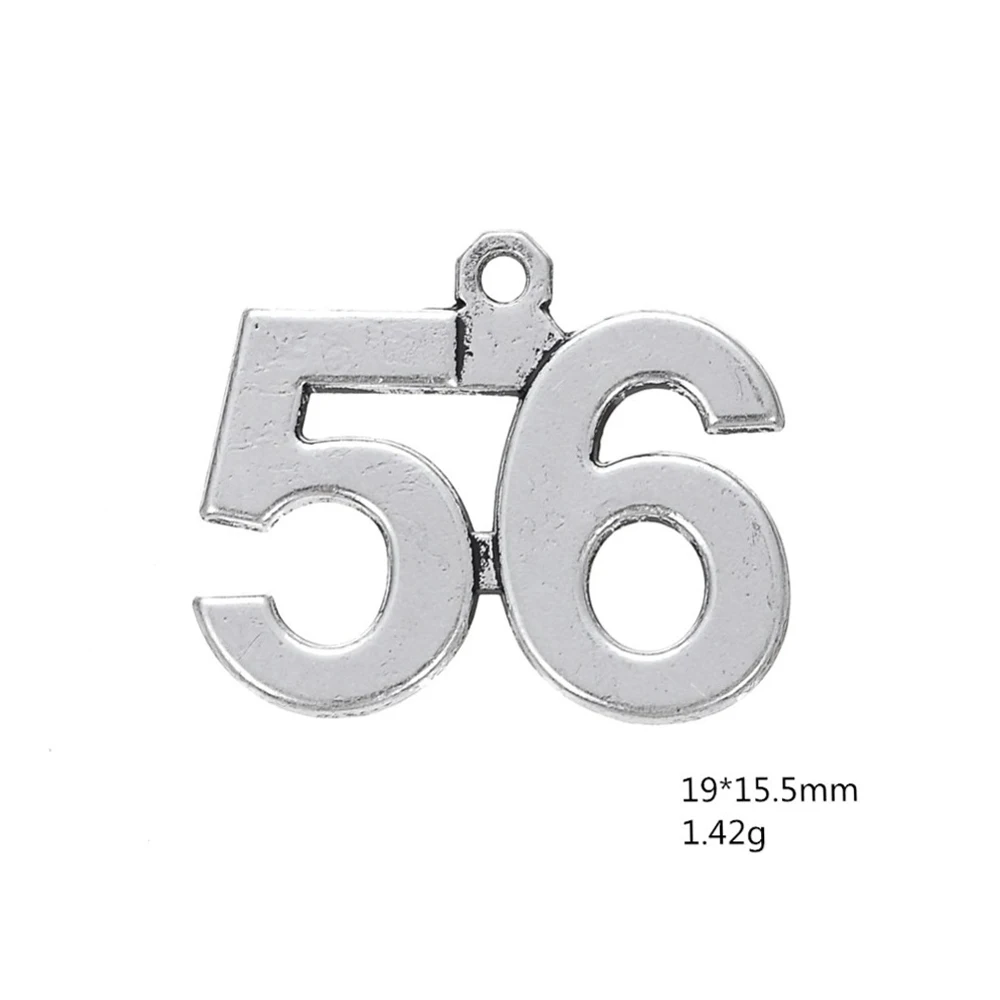 Подвеска LIKGREAT с маленькими цифрами для ожерелья браслета дня рождения памяти