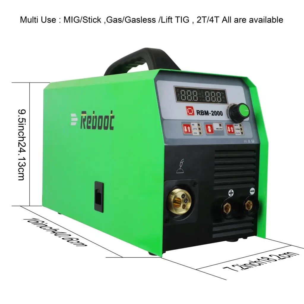 Перезагрузка сварочный аппарат MIG 200A газовый и безгазовый MIG/Stick/Lift TIG/MMA 4 в 1