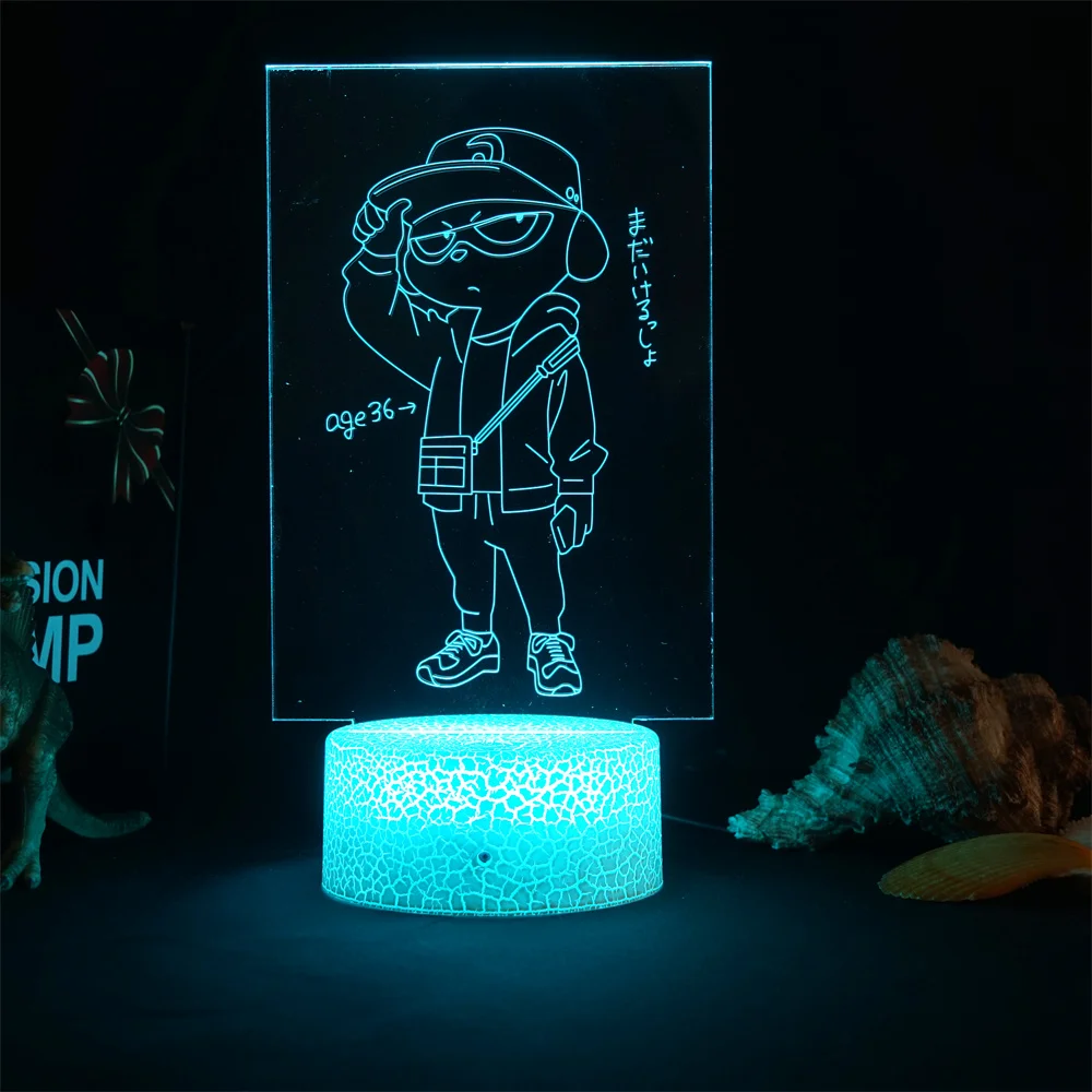 

Manga ODD TAXI 3d Light Led Lamp for Child Bedroom Decor Night Light Birthday Gift Room Table Anime OT Lamp
