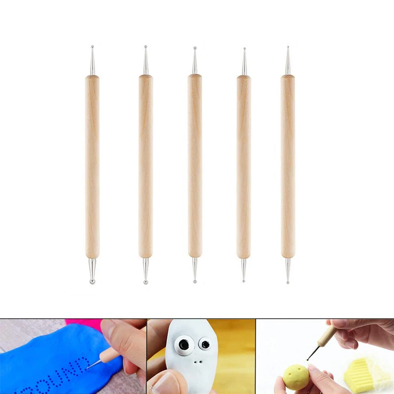 

19Pcs Polymer Clay Sculpting Tool Set Wood Models Art Projects Pottery Clay Tools Silica Gel Pen Tool Ceramic