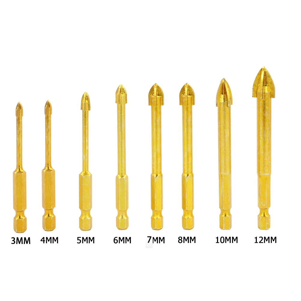 

5/6pcs Set 5-12mm Universal Drilling Tool Set Efficient Anti-Rust Drill Bits Kit Cemented Carbide Anti-Rust All Polished Drills