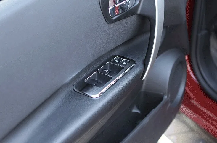 Автомобильные наклейки на окно панель управления подъемом ABS хромированный