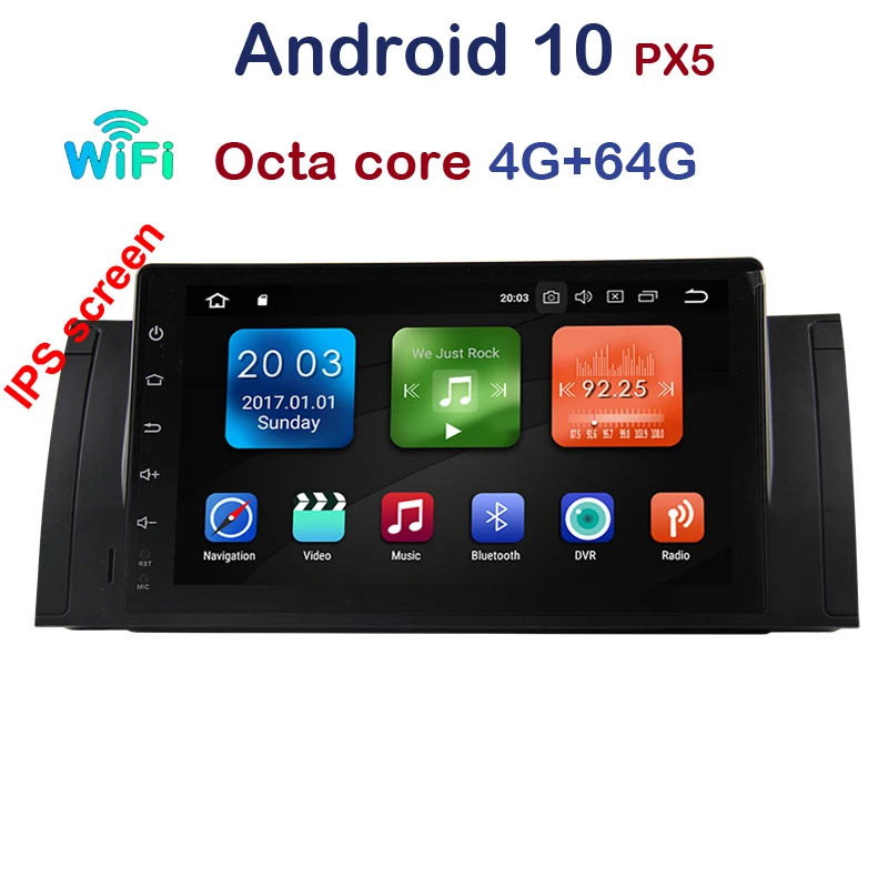 Автомобильный радиоплеер DSP 9 &quotAndroid 10 Восьмиядерный 4 + 64G магнитола 4G Wifi для BMW E39