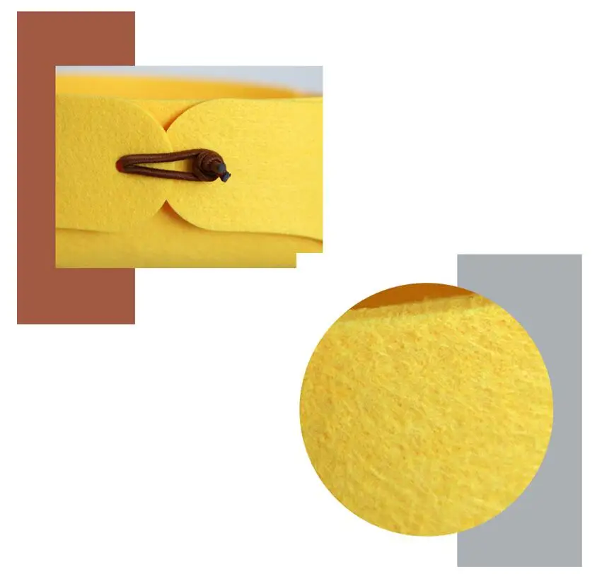 NEW Useful Hallway Entrance key Small Storage Box Nordic Felt Basket Candy Color DIY Foldable Office Desk Home Supplies