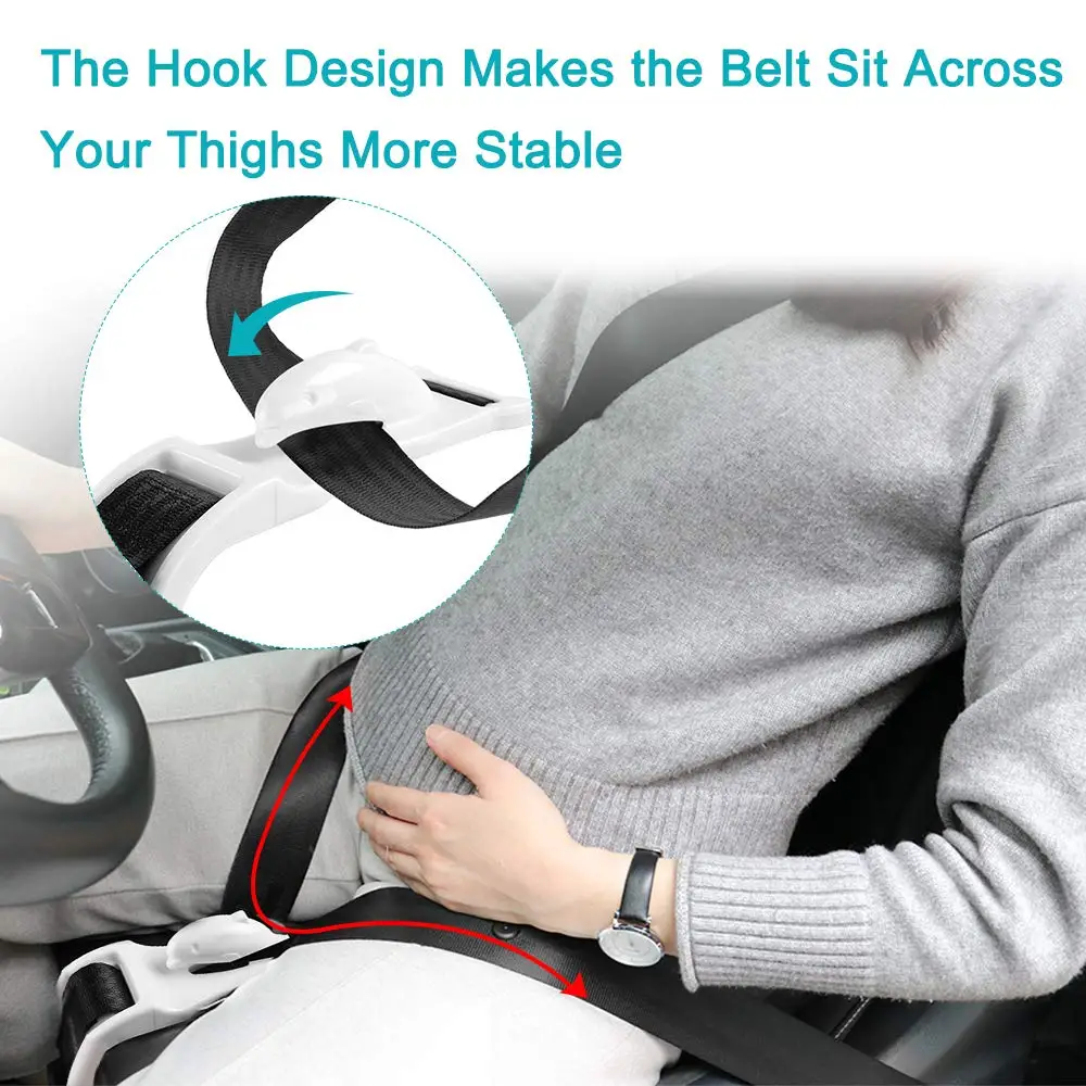 

Pregnant Woman Driving Safe Belt Maternity Seat Belt for Protecting Unborn Baby Comfort and Safety for Maternity Moms Belly