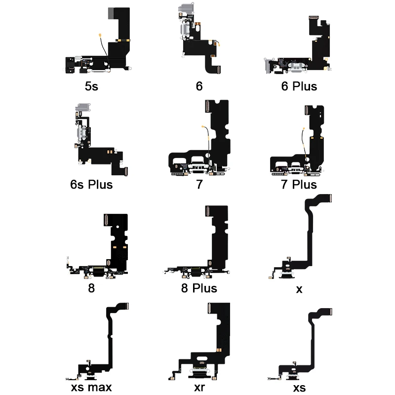 Высококачественный зарядный порт док-станция USB разъем гибкий для iPhone 5 5s 6 6s 7 8 Plus