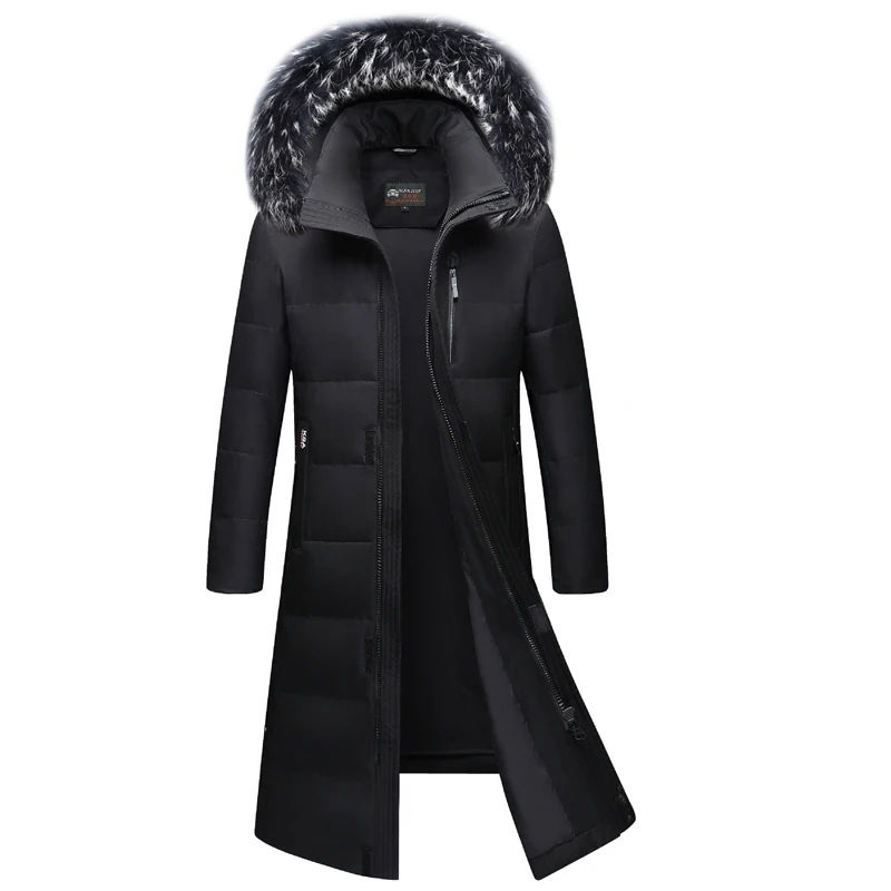 2020 новый зимний пуховик мужской 90% белый утиный пух толстый теплый Молодежный