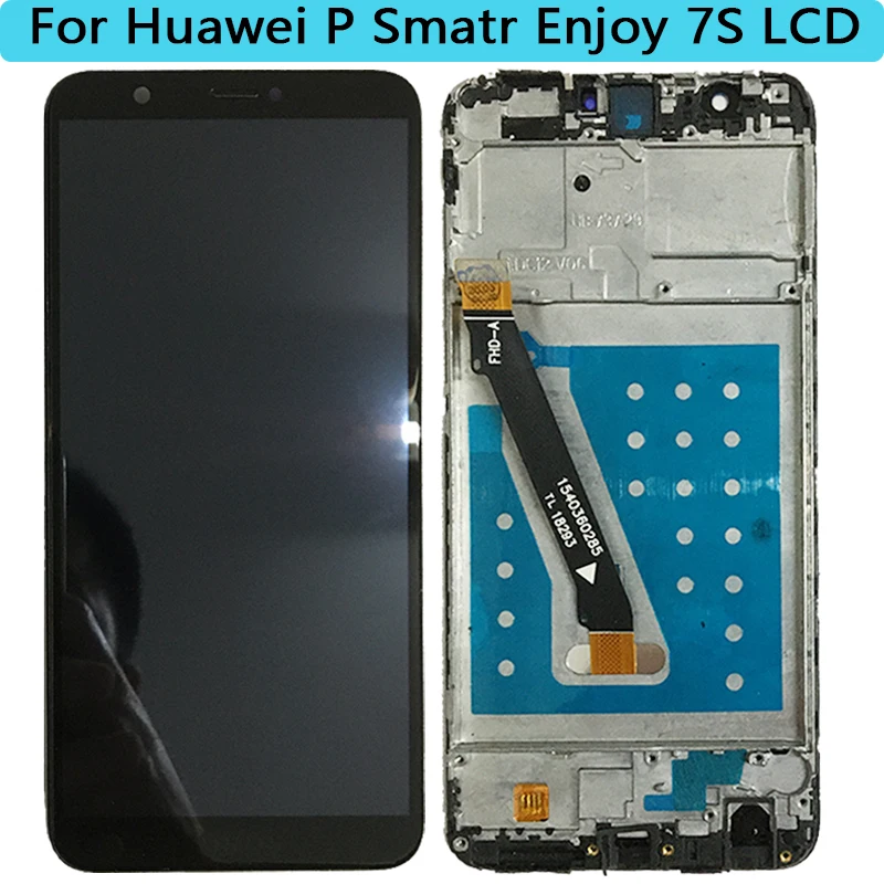 Оригинальный ЖК дисплей для HuaWei P Smart сенсорный экран с рамкой Enjoy 7S FlG LX1