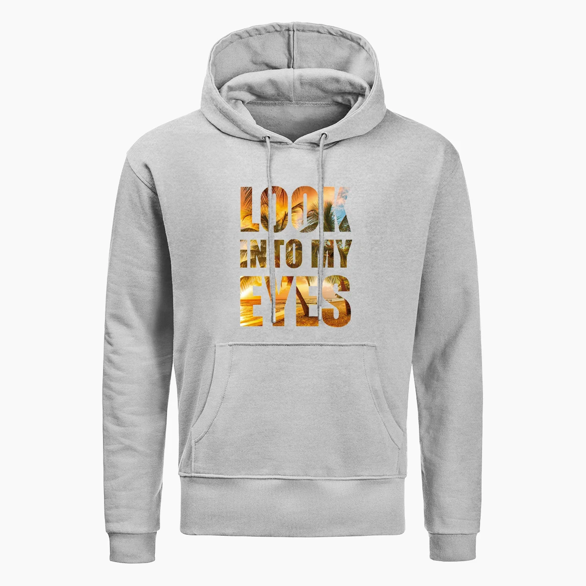 Новинка 2019 дизайнерские толстовки с надписью Look In My Eyes Мужская модная Осенняя