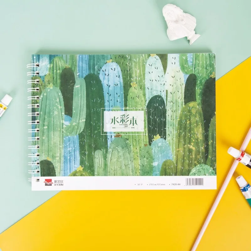 

Add Thick A4&16K Watercolor Paper Book Drawing Watercolor Painting water Color book for Kids School Sketch Art Supplies