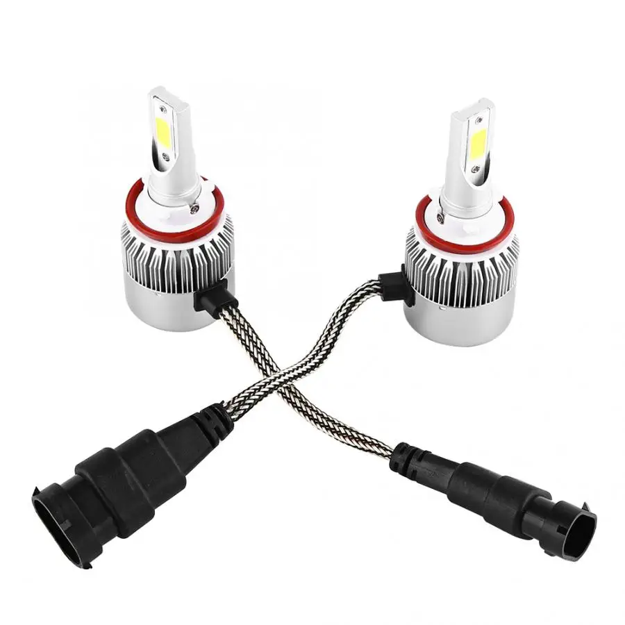 2 шт. H4, H7, H8/H9/H11, 880/881/H27, 9005(HB3, H10) C9 55 Вт 9 V-30 V 4600 световой поток галобный фонарь COB фары для автомобиля
