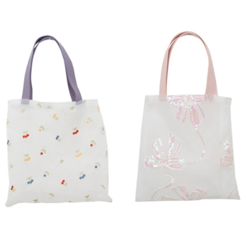 

Японская ручная Сумочка с вышивкой, маленькая Сумка из органзы