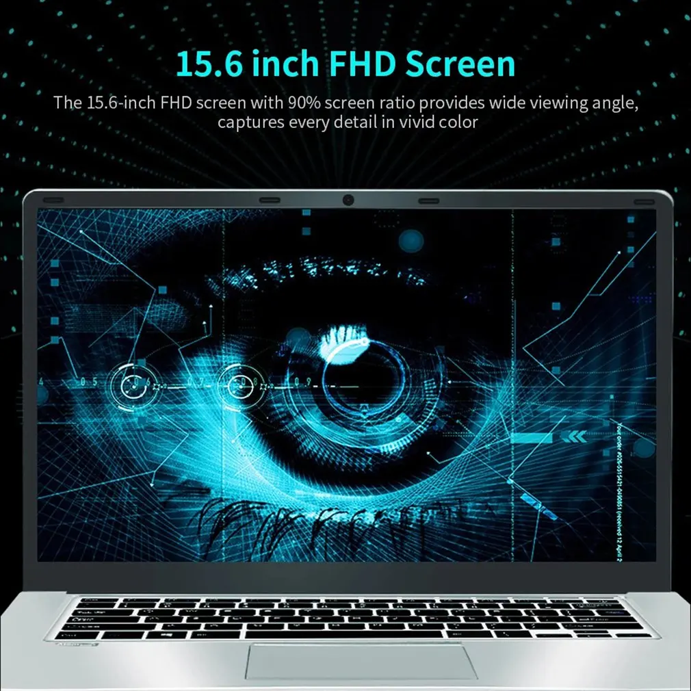 

15.6-inch Ultra-thin Laptop CPU Intel Celeron J3455 Beautiful Durable And Practical Multifunctional Laptop