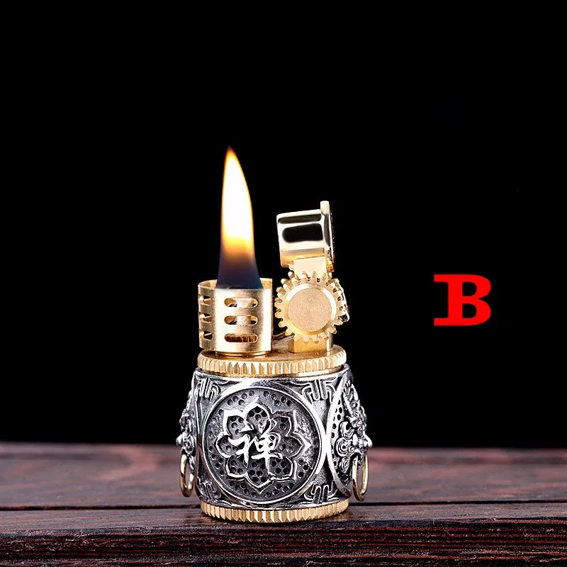 Ювелирные изделия из настоящего серебра S925 пробы Мужская подвеска с зажигалкой в