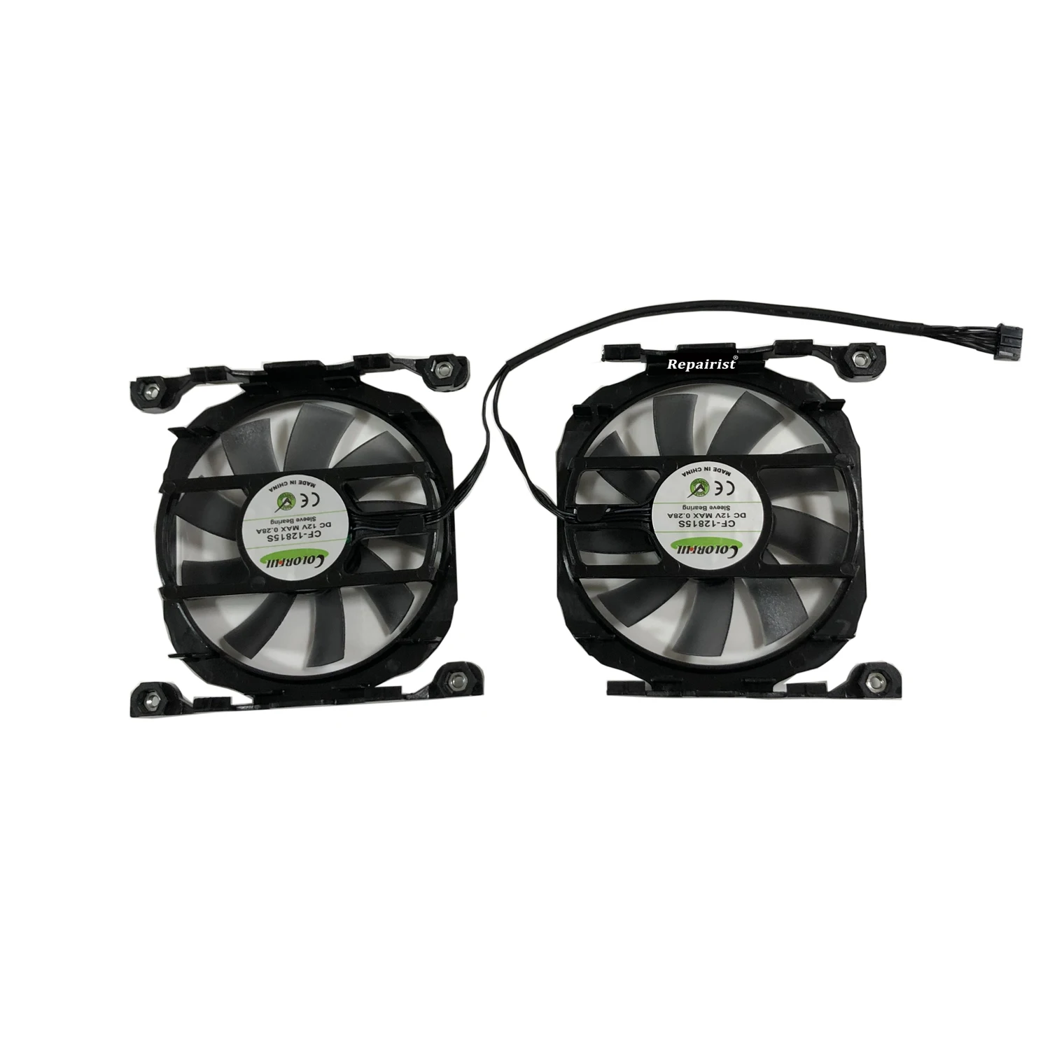 2 шт./компл. CF 12815S GPU радиатор Графика вентилятор для Leadtek Winfast GTX 970 ураган Эльза GeForce