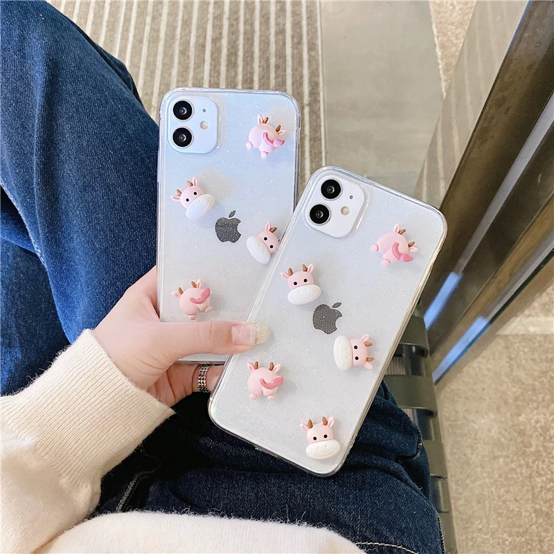 Силиконовый чехол из ТПУ для iPhone 11 12 Pro Max SE 2020 12MINI XR XS X 6s 7 8 Plus | Мобильные телефоны и