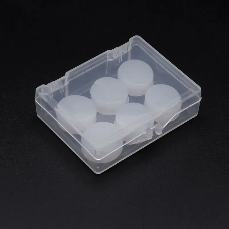 

6PCS Earplugs Protective Ear Plugs Silicone Soft Waterproof Anti-noise Earbud Protector Swimming Showering Water Sports