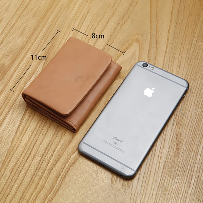 Кожаный кошелек женская маленькая сумка для карт карманный зажим визитница из