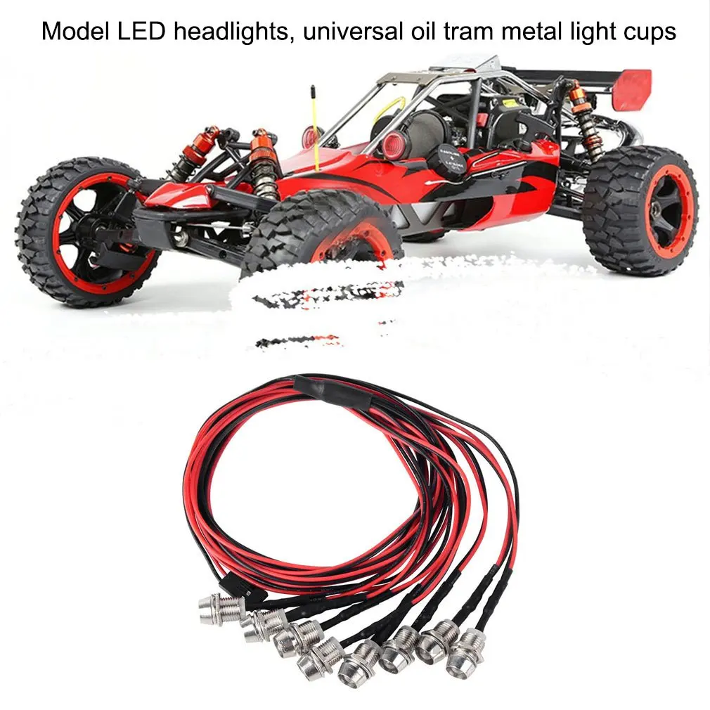 8pcs Remote Control Climbing Car LED Lights Flat Sports Rc Lightscar Parts | Игрушки и хобби