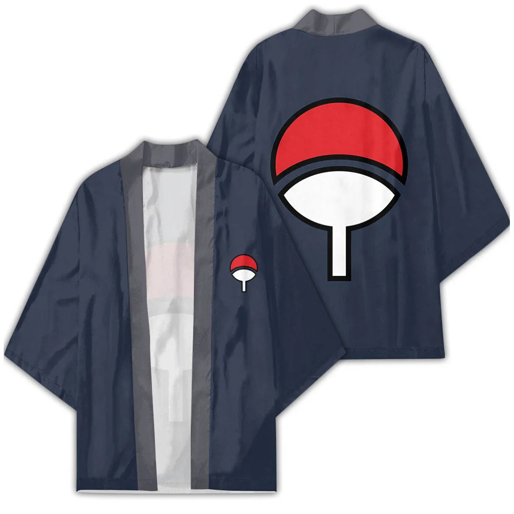 

Anime Uchiha Cardigan Streetwear Yukata Haorui Uchiha Uzumaki Hatake Cosplay Costume Mens Kimono Shirt