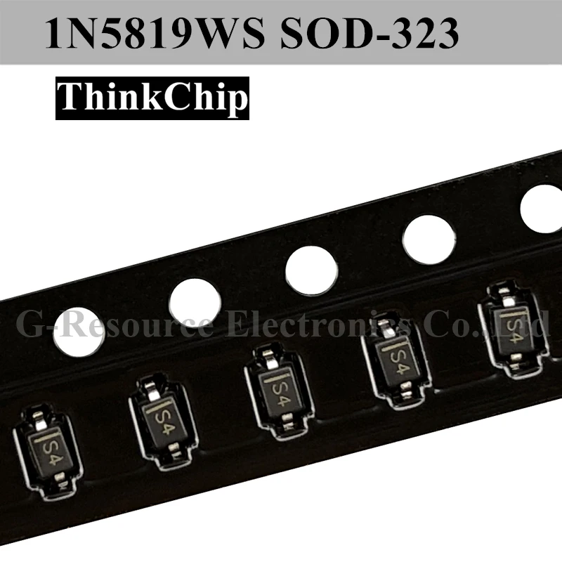 

(100pcs) 1N5819WS SOD-323 0805 SMD Schottky Diode 1N5819 (Marking S4) SD103AWS