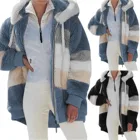 Женская осенне-зимняя куртка с длинным рукавом и капюшоном