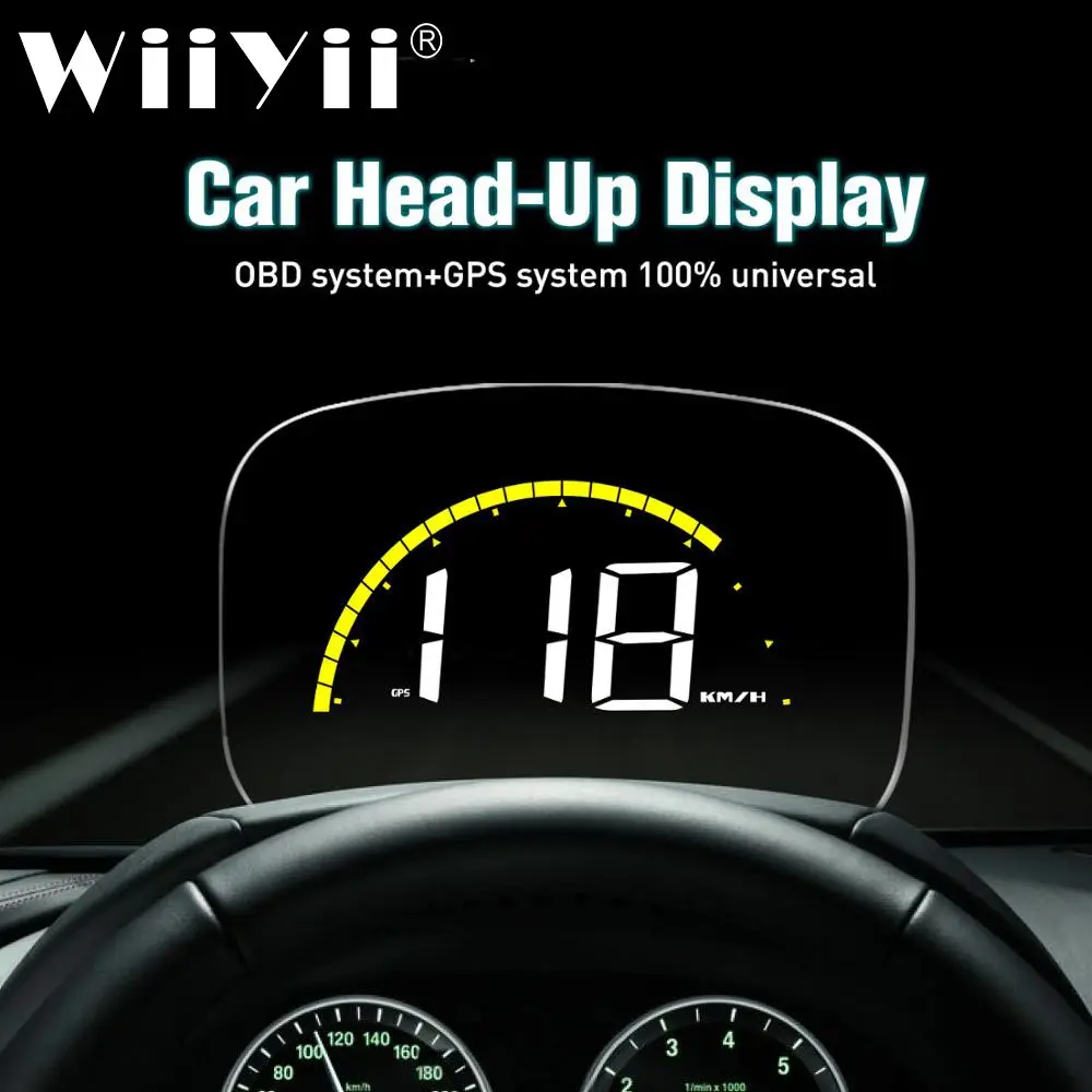 WiiYii C700S OBD2 дисплей спидометр для автомобиля цифровой зеркальный проектор