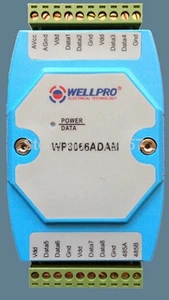 Модуль измерения температуры DS18B20, 8 RS485, MODBUS связь, может быть компьютерным управлением