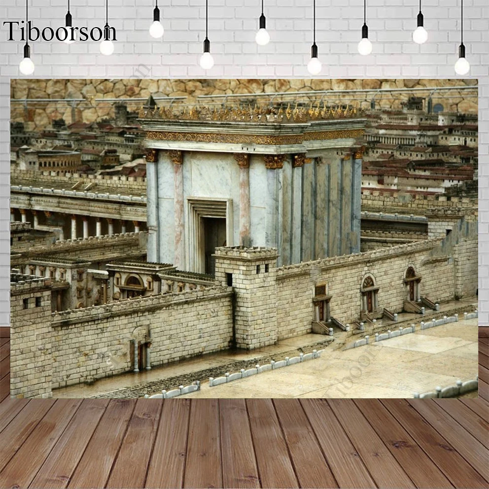 Background Photography Temple Second Israel Jerusalem Photography Backdrop High Quality Print Wall Banner Studio Props enlarge