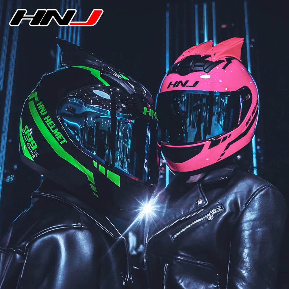 

HNJ Motorcycle Helmet Men Women Casco Moto Motocross Riding Racing Helmet Full Face Off Road Capacete Moto DOT Approved