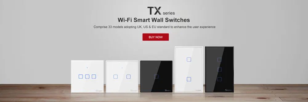 Itead Sonoff T1 UK Wifi настенный сенсорный переключатель беспроводной дистанционный светильник реле приложение управление Wifi умный переключатель работает с Alexa Google Home