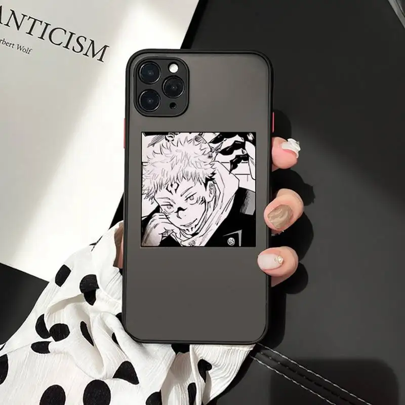 

Jujutsu Kaisen Satoru Gojo anime Phone Cases matte transparent For iphone 7 8 11 12 plus mini x xs xr pro max cover