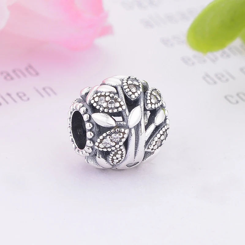 Женский браслет Шарм Древо жизни из серебра 925 пробы|Бусины| |