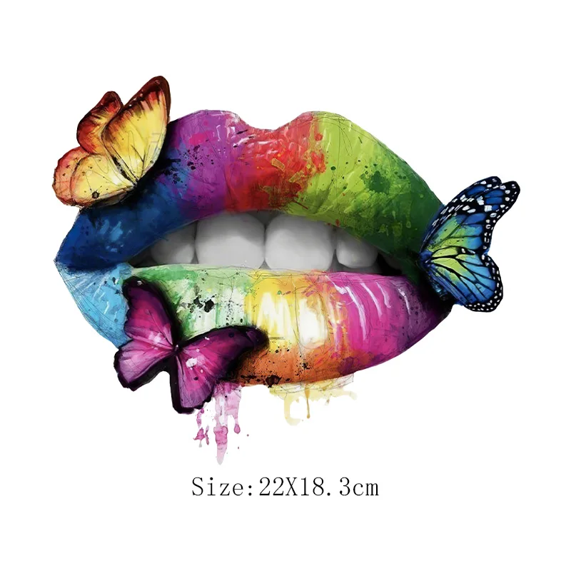 

New Women DIY Summer T-Shirt Sexy Leopard Print Lips Mouth Graphic Tee Cute Female Harajuku Girls Top