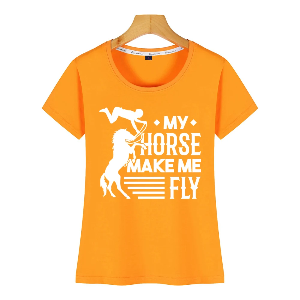 Tops T Shirt Women horses horse riding equestria quote funny awesome Hip Hop Vintage Custom Female Tshirt | Женская одежда