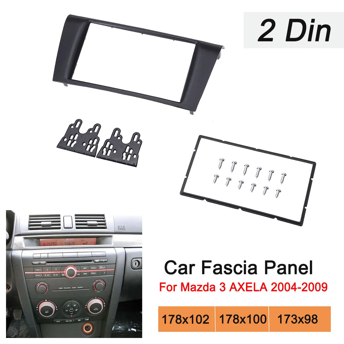Автомобильная стереомагнитола комплект накладок на приборную панель для Mazda 3 AXELA