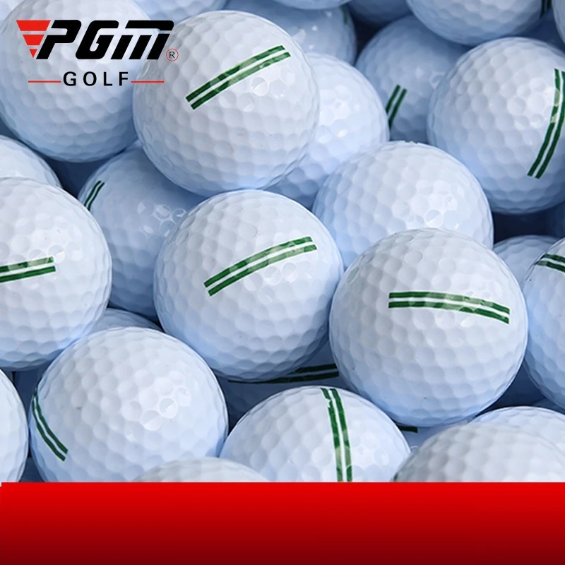 Pgm 1 шт. тренировочный мяч для гольфа на открытом воздухе двухслойный высокого