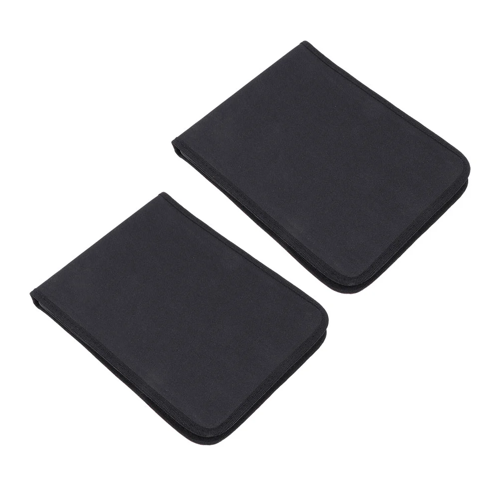 2Pcs Oxford Cloth Paint Brush Bag Zipper Design Paint Brush Bag Portable Pencilcase
