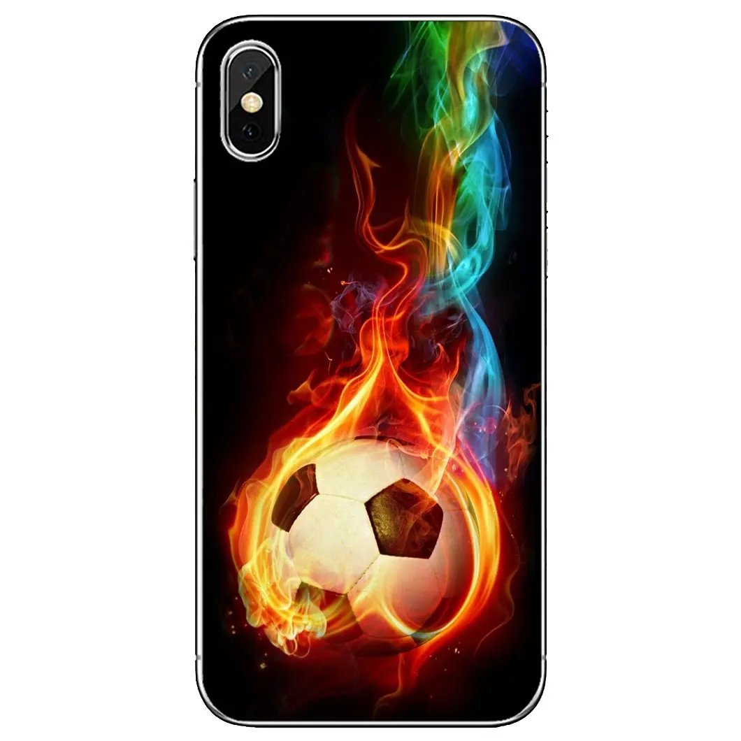 Мягкий чехол для Samsung Galaxy S10E S20 FE Note 10 20 Edge Lite Plus Ultra Alpha Core Prime Sport-Hobby-Fire-Football-Soccer-Ball |