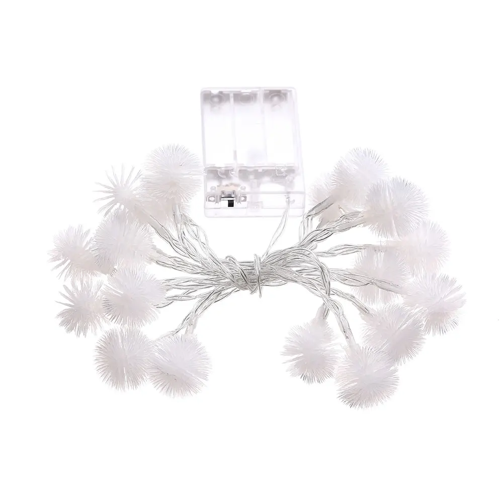 

LED Light String Fairy Lights Pompon Shape Christmas Party Decorations