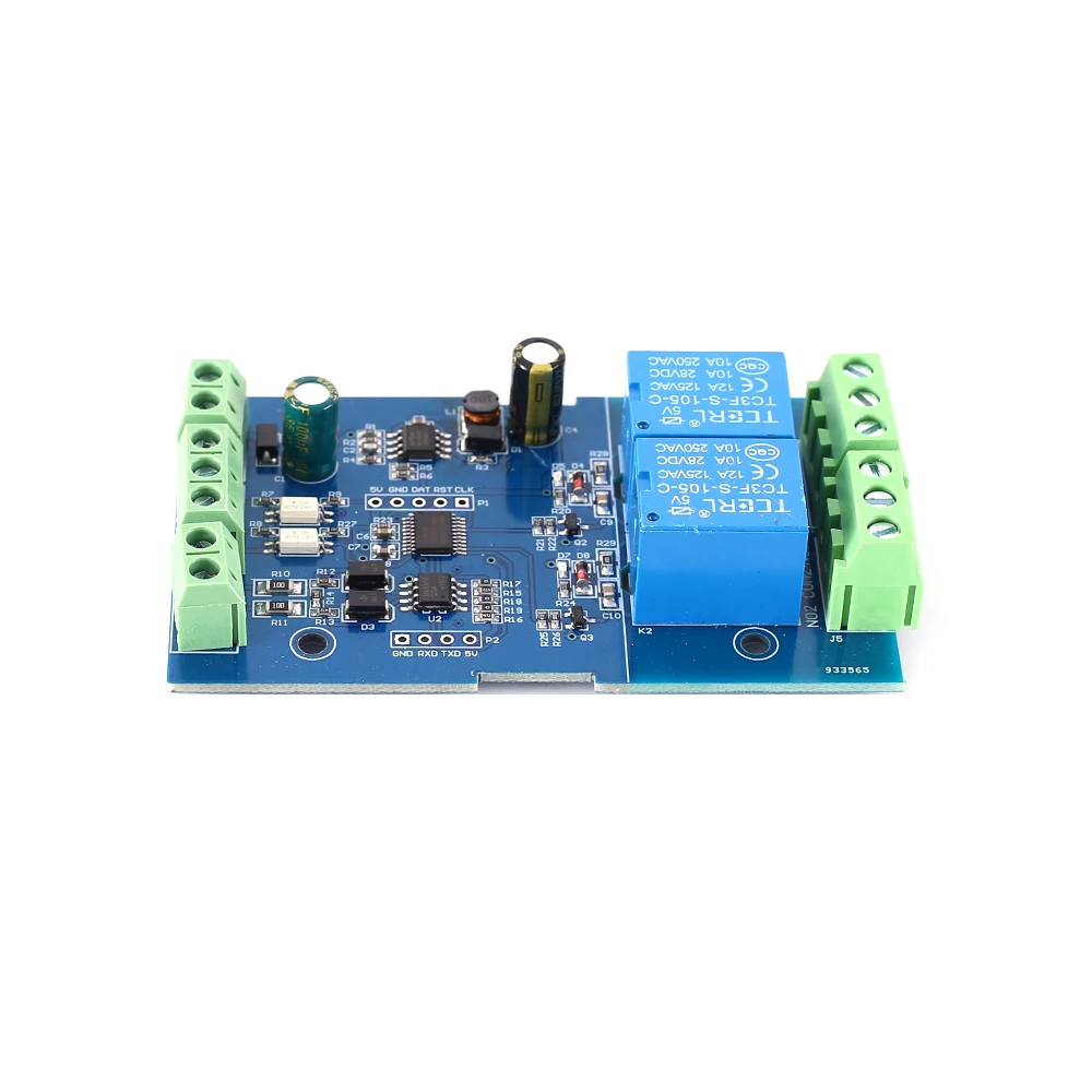Двухрежимный релейный модуль 2-битный коммутатор Modbus-RTU с выходом сигнала RS485 TTL