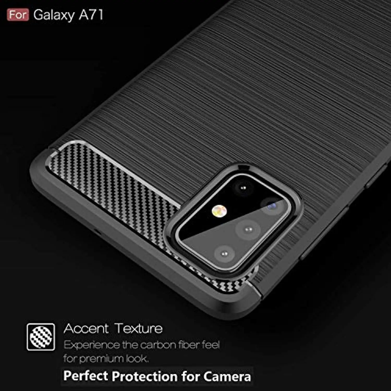 Матовый армированный чехол из углеродного волокна для samsung Galaxy A71 A51 A81 A91 A21 A01 S20 Ultra