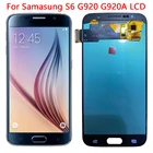 ЖК-дисплей с рамкой 5,1 ''G920 для Samsung Galaxy S6, ЖК-дисплей с сенсорным экраном в сборе для S6 SM-G920F, G920F, G920FD, оригинал