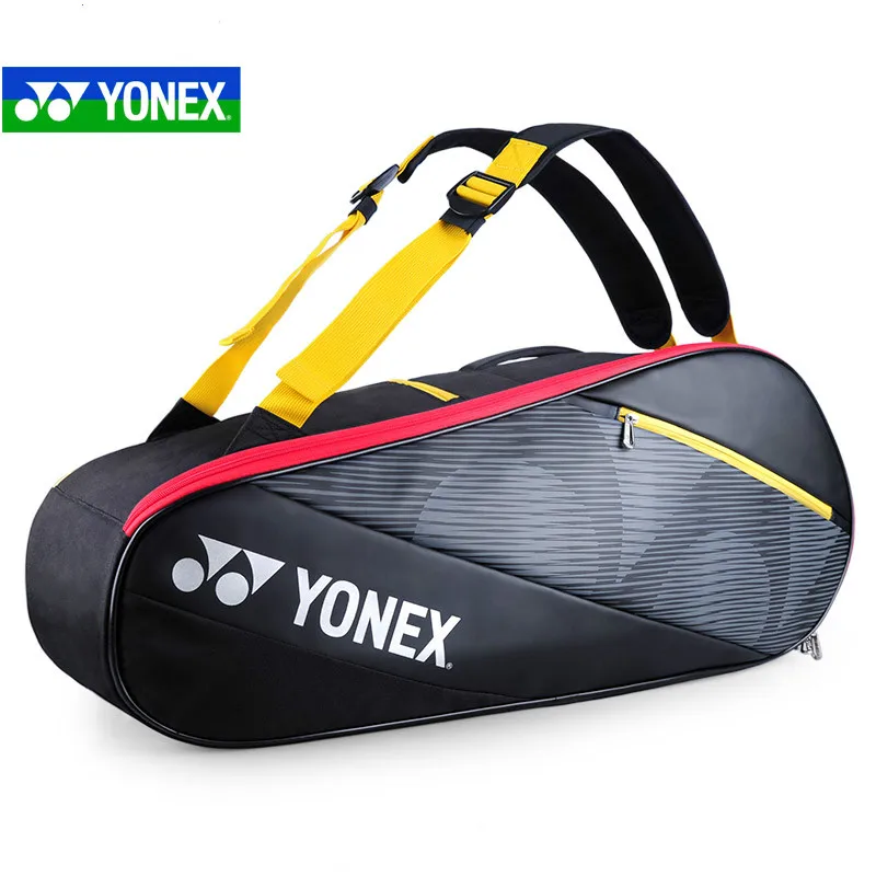 Новинка 2019 сумка для бадминтона Yonex теннисная 6 Ракеток Ba82026cr|Аксессуары и