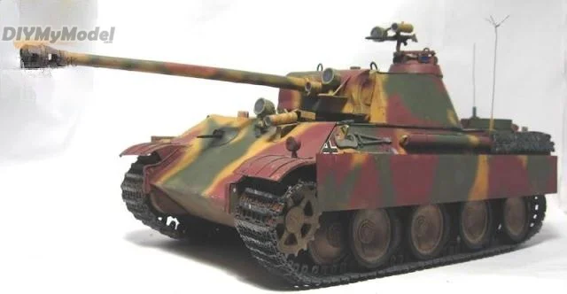 DIYMyModeI-tanque mediano de Pantera, KIT de modelo de papel artesanal, rompecabezas de juguete hecho a mano, regalo, accesorios de pel&iacute;culas-0