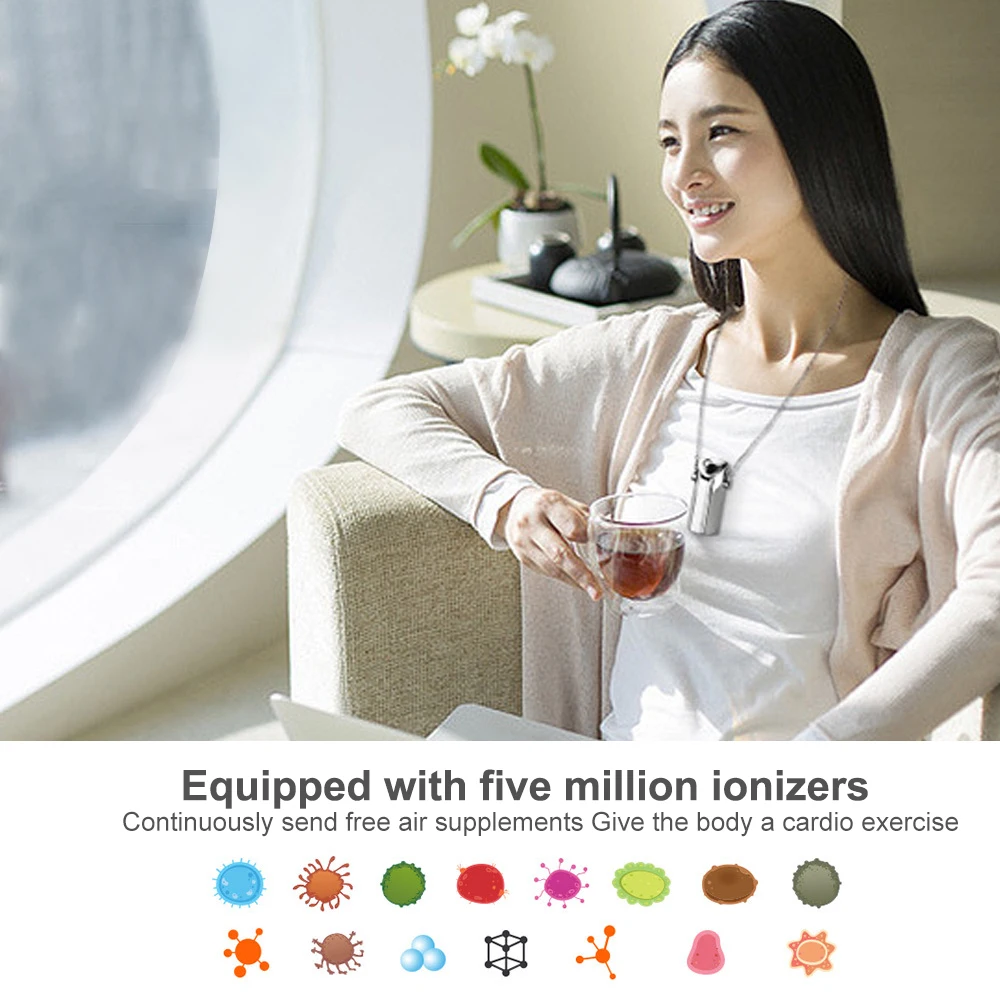 Ожерелье с персональным носимым воздухоочистителем/мини портативный освежитель