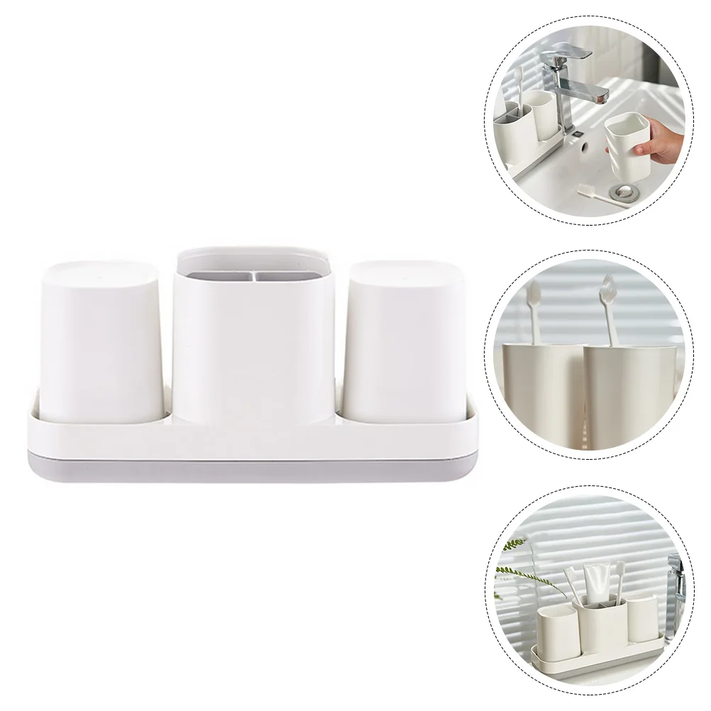 

Durable Practical Delicate Storage Rack Toothbrush Rack Toothpaste Holder for Home